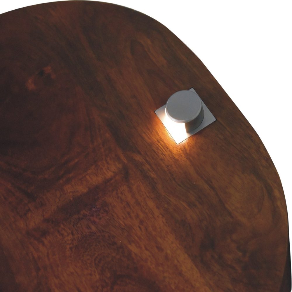 Chestnut Nightsand with Reading Light - Image 7