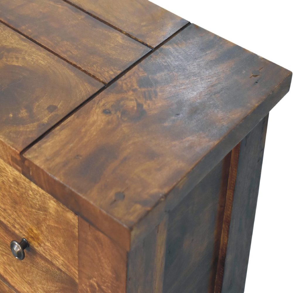 Chestnut 4 Drawer Console Table - Image 6