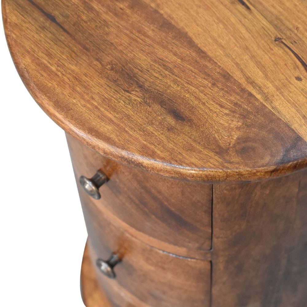 Mini Chestnut Drum Chest - Image 7