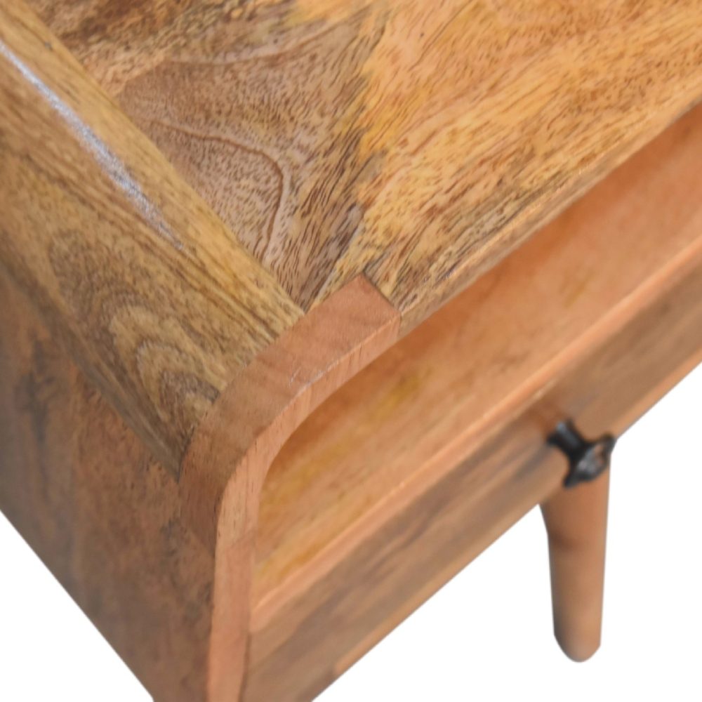 Mini Oakish Curve Open Nightsand - Image 6