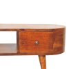 Chestnut Round Open Media Unit - Image 5