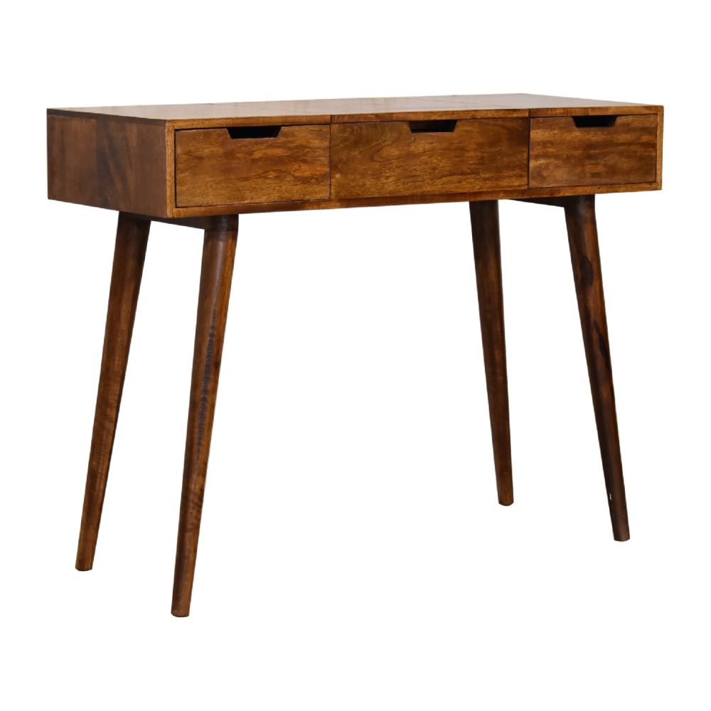 Chestnut Foldable Mirror Table - Image 3