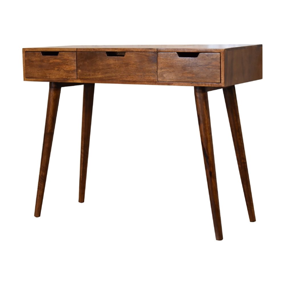 Chestnut Foldable Mirror Table - Image 4