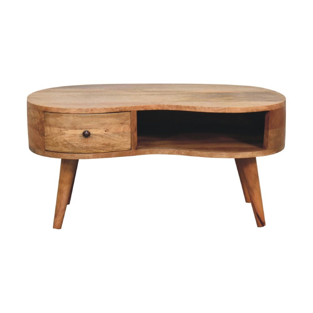 Oak-ish Wave Coffee Table - Image 2