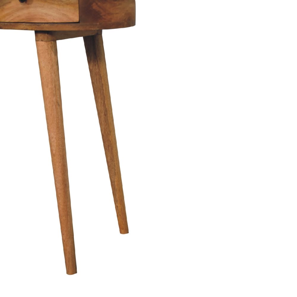 Oak-ish Wave Writing Desk - Image 8