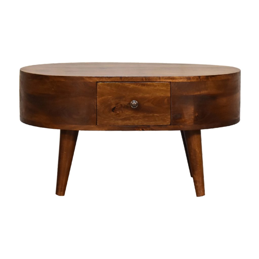 Canada Mini Chestnut Rounded Coffee Table Suppliers