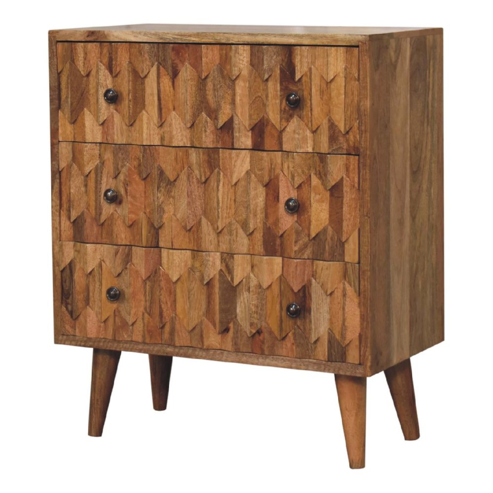 Mini Pineapple Carved Chest - Image 3
