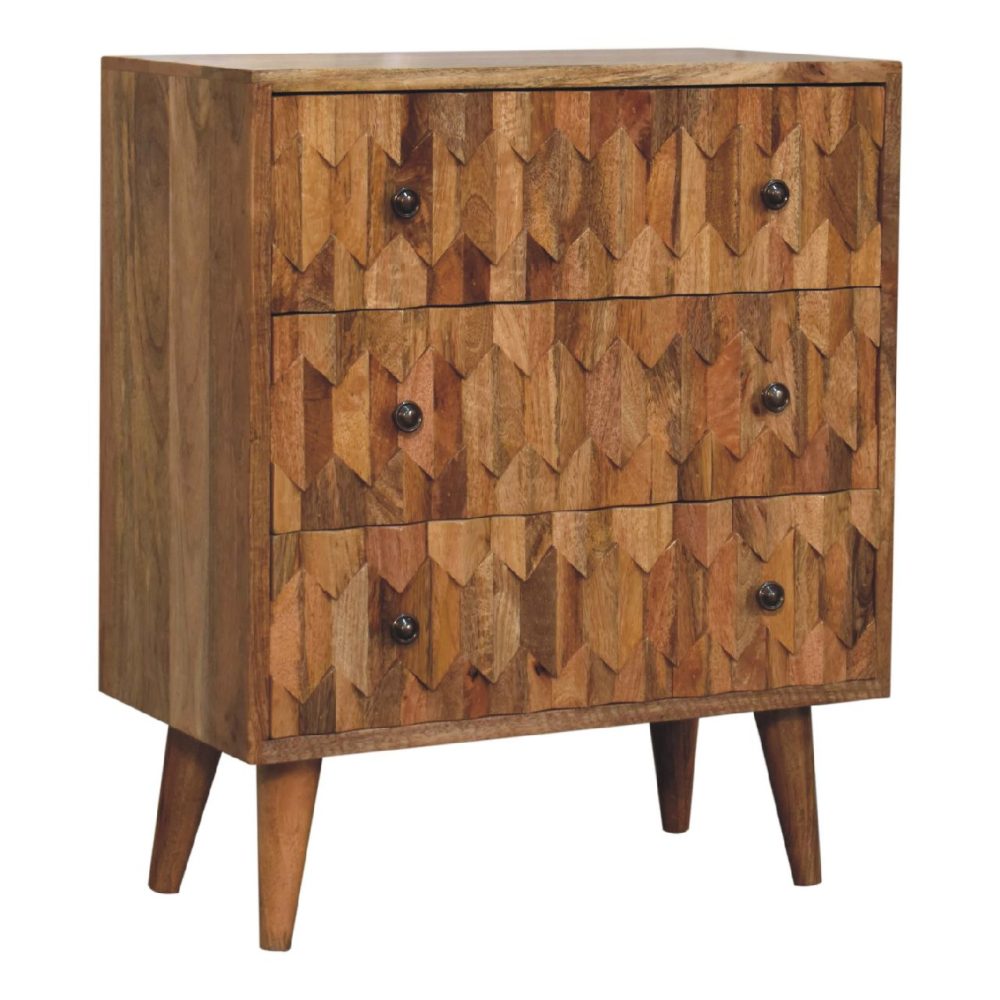 Mini Pineapple Carved Chest - Image 4