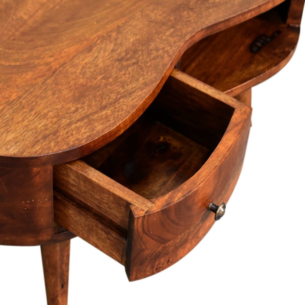 Mini Chesnut Wave Coffee Table - Image 7