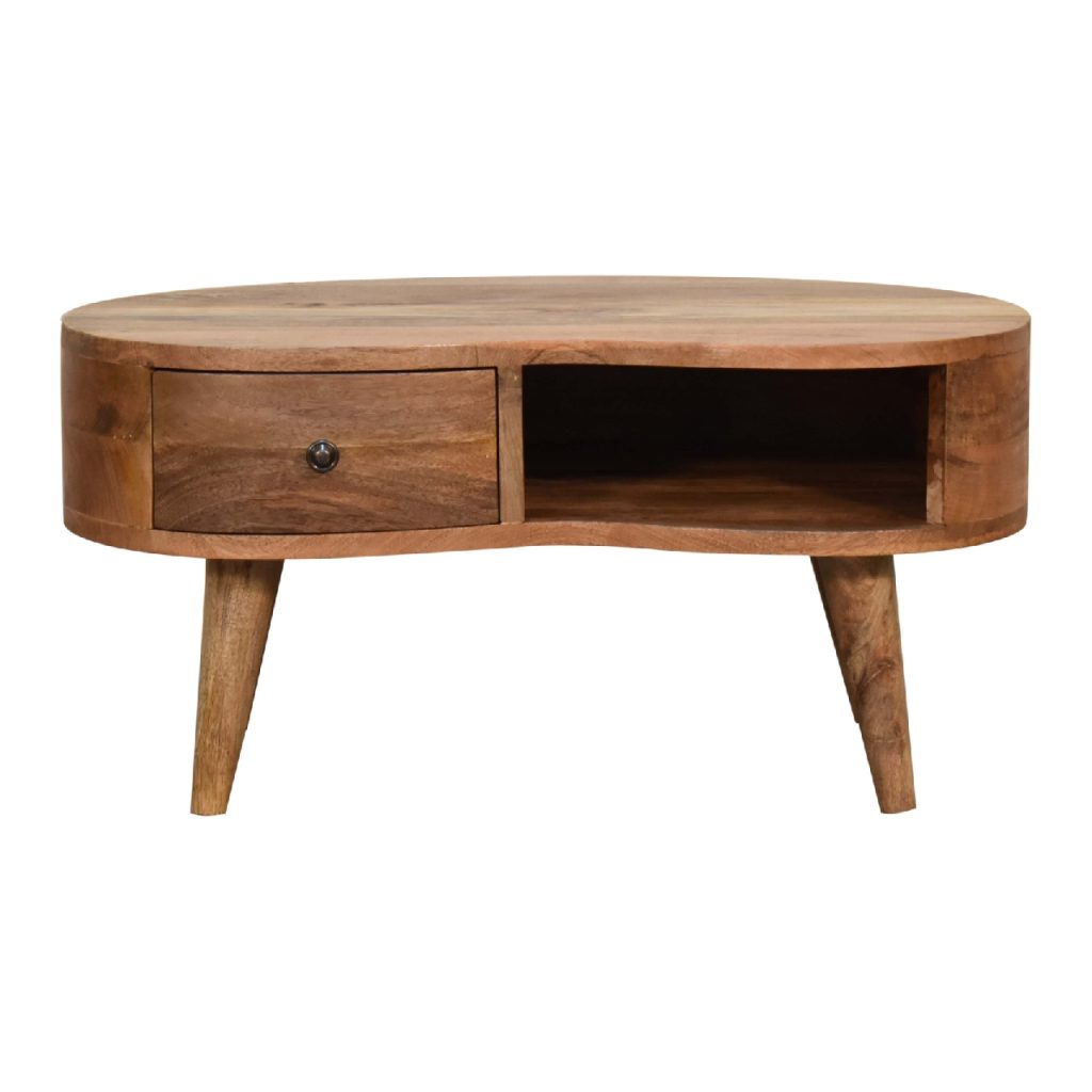 Canada Mini Oak-ish Wave Coffee Table Suppliers