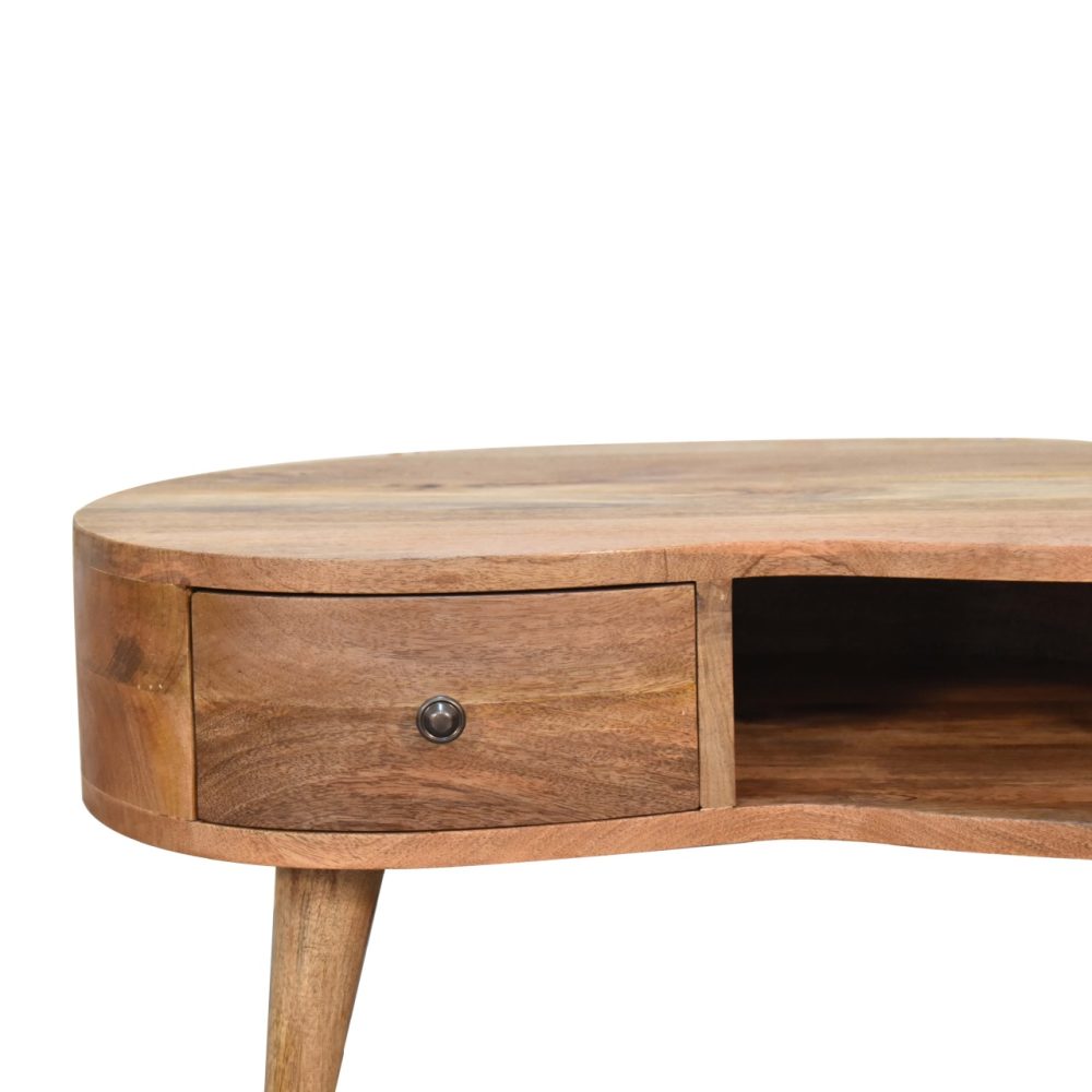 Mini Oak-ish Wave Coffee Table - Image 5