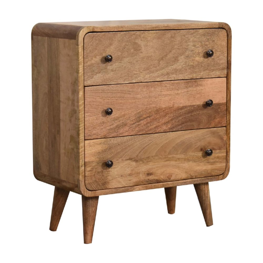 Mini Curved Oak-ish Chest - Image 3