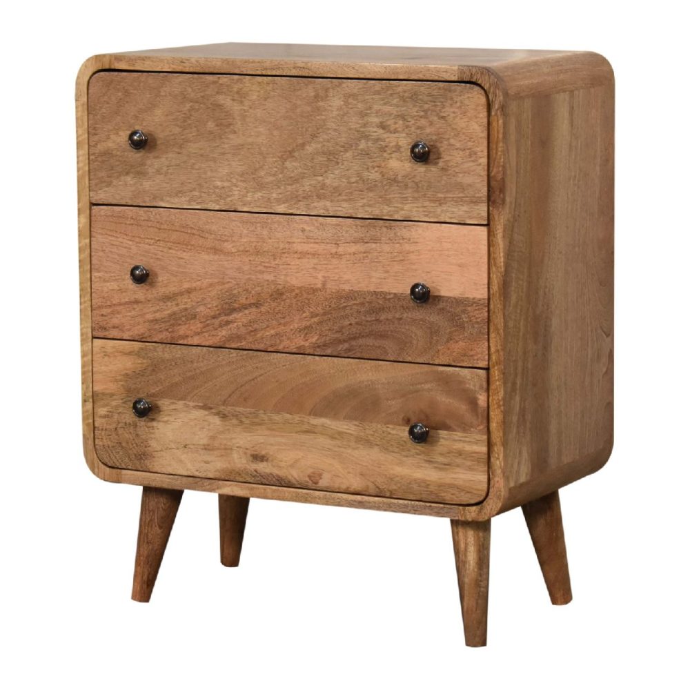 Mini Curved Oak-ish Chest - Image 4