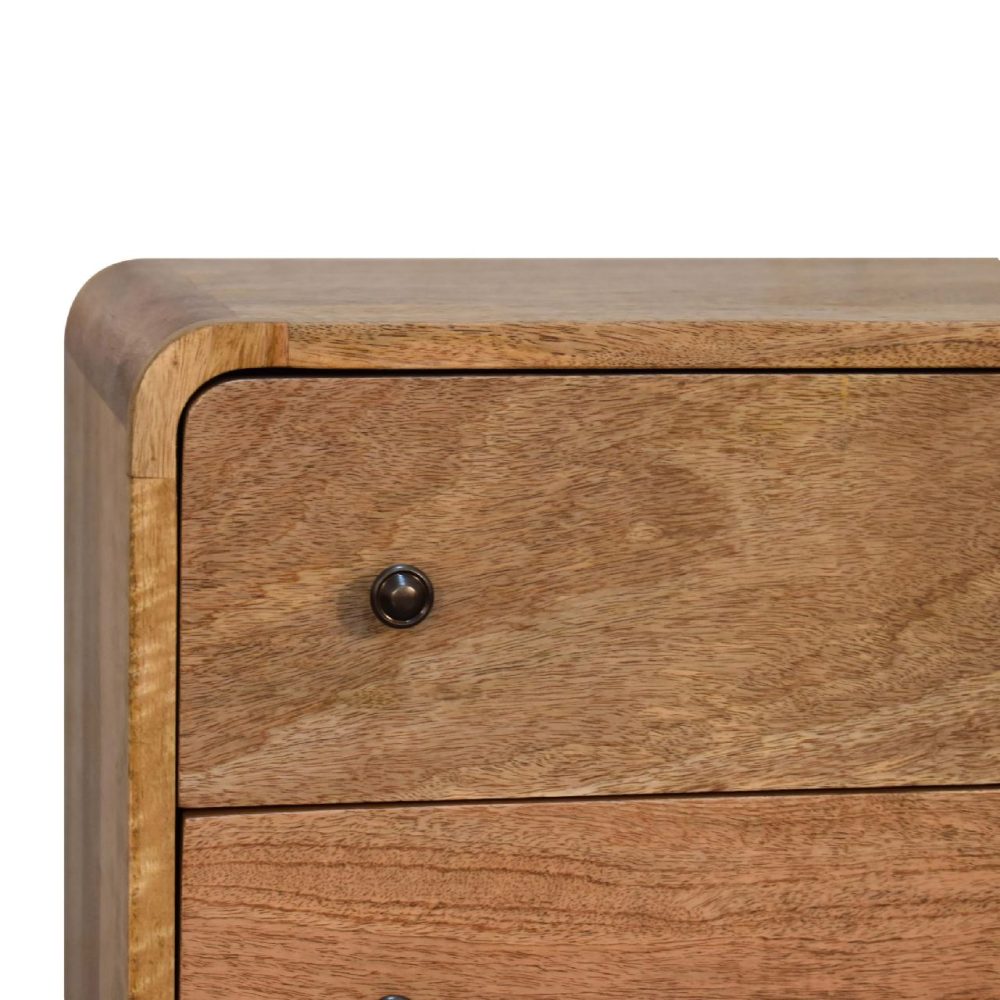 Mini Curved Oak-ish Chest - Image 5