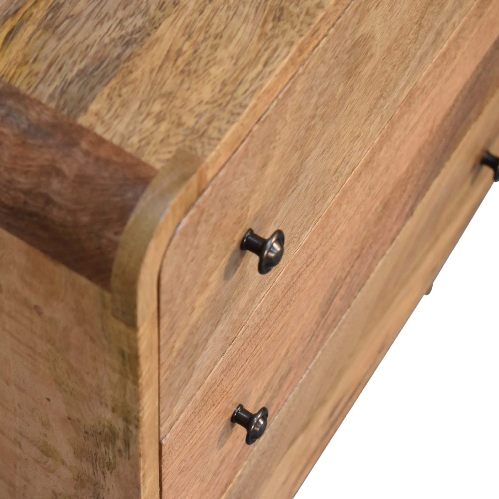 Mini Curved Oak-ish Chest - Image 6