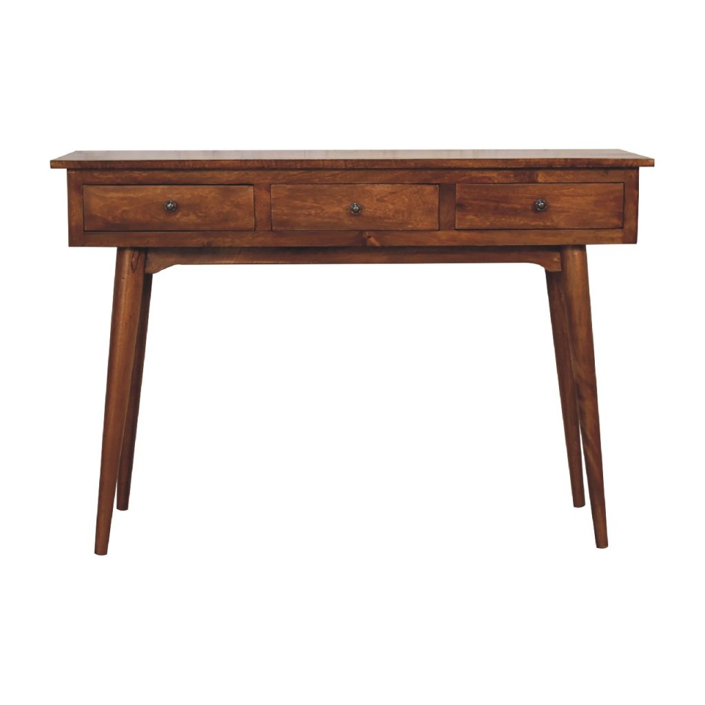 Canada Large 3 Drawer Chestnut Console Suppliers