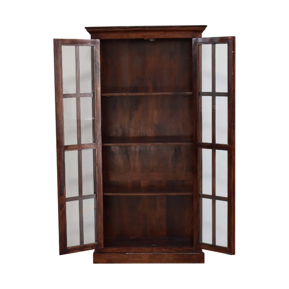 Tall Cherry Glazed Cabinet - Image 9