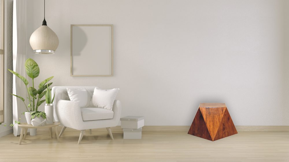 Chestnut Abstract End Table - Image 10