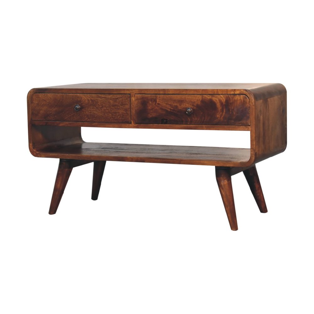 Reverse Curved Chestnut Media Unit - Image 3