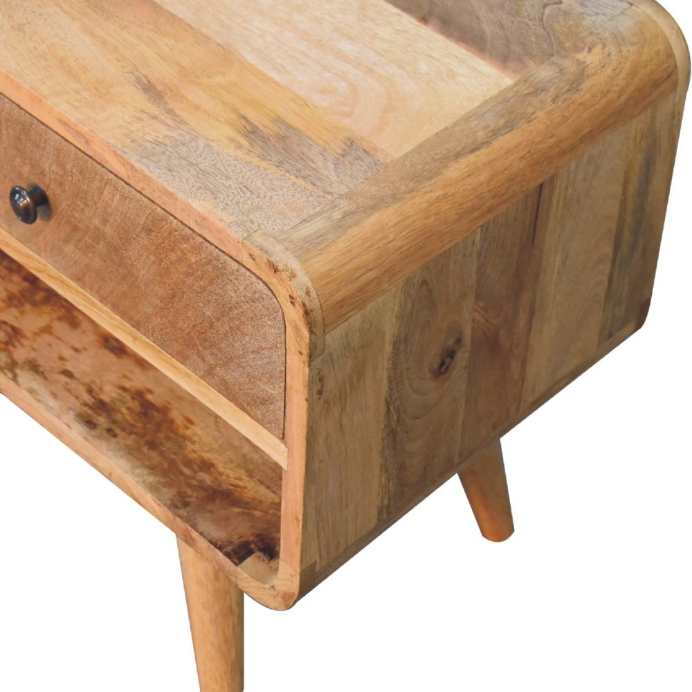 Reverse Curve Oak-ish Media Unit - Image 6