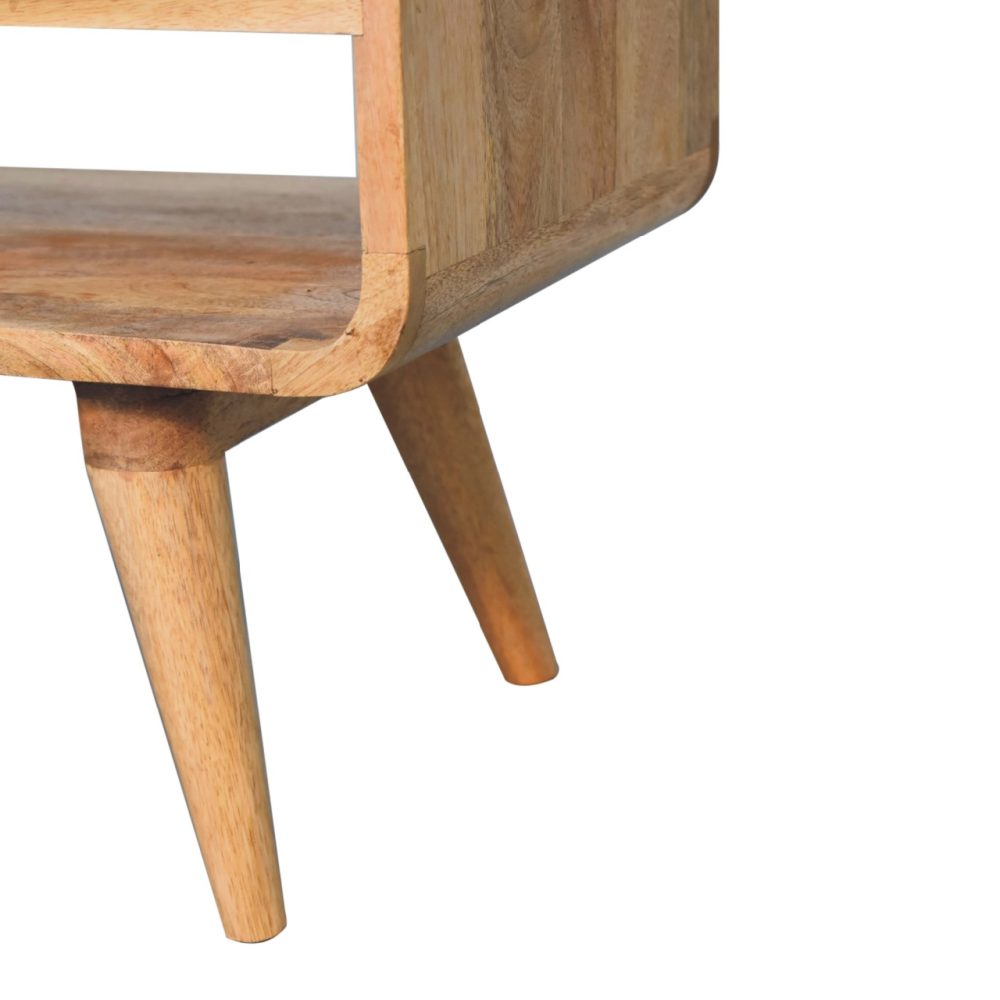 Reverse Curve Oak-ish Media Unit - Image 8