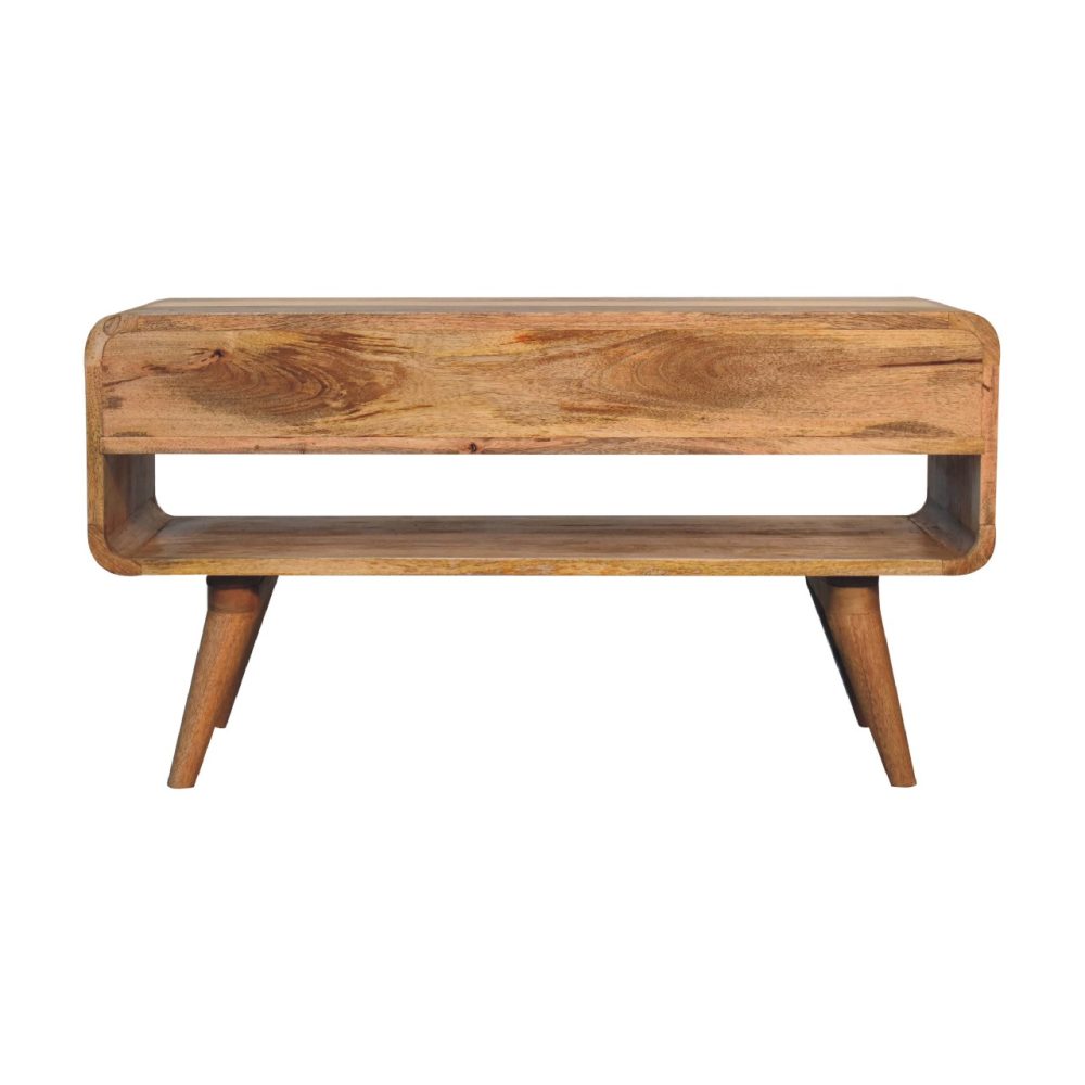 Reverse Curve Oak-ish Media Unit - Image 10