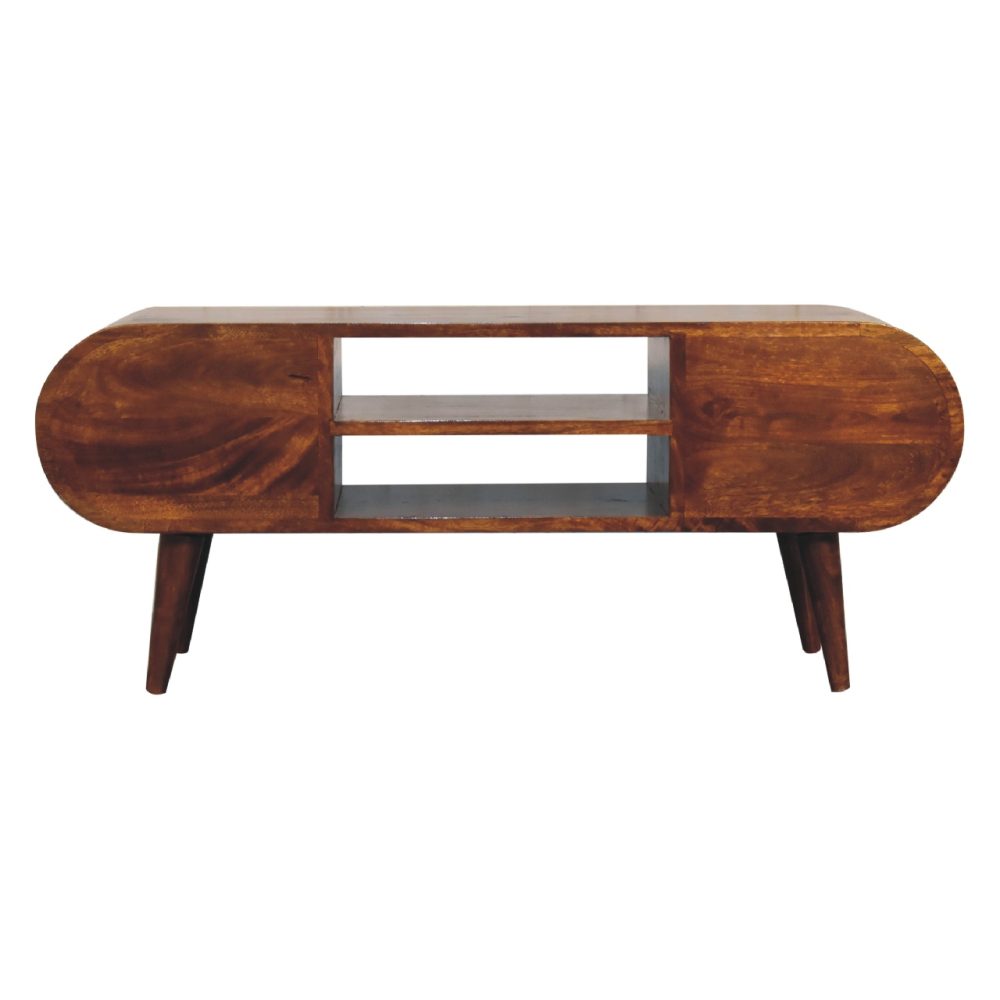 Chestnut Circular Media Unit - Image 9