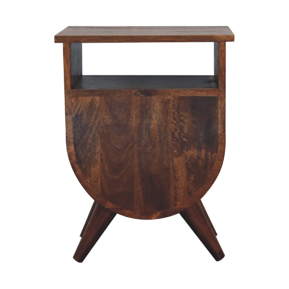 Split Chestnut Nightsand - Image 9