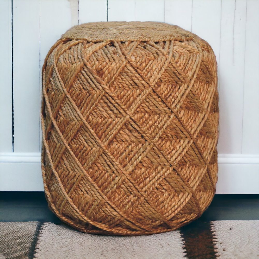 Jute Fibre Footstool - Large - Image 8