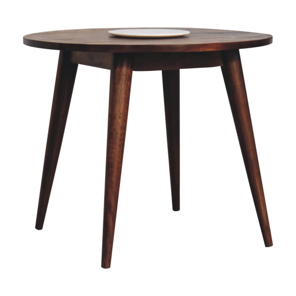 Chestnut Round Nordic End Table - Image 3