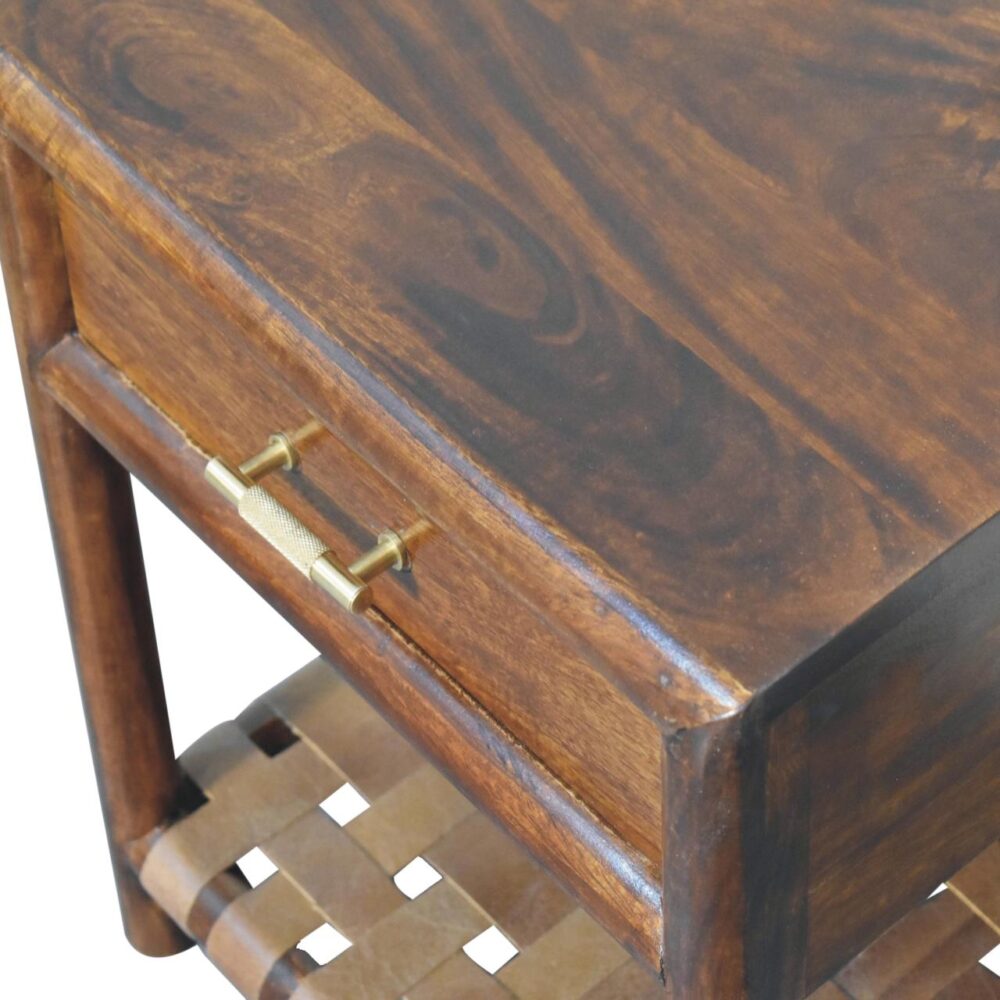 Regency Woven Shelf Nightstand - Image 6