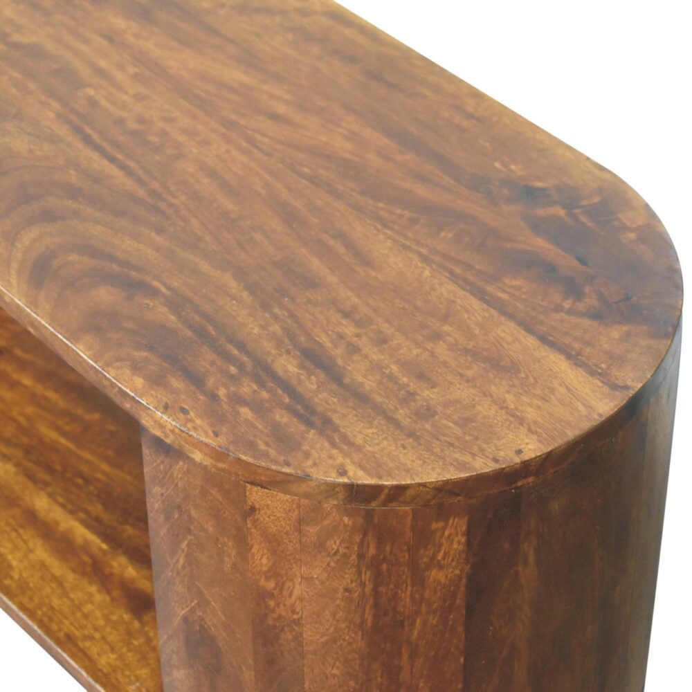 Soba Chestnut Shoe Cabinet - Image 6