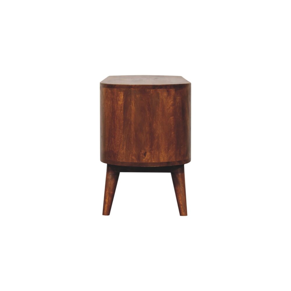 Soba Chestnut Shoe Cabinet - Image 8