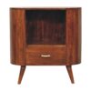 T-bar Cortez Chestnut Open Slot Cabinet - Image 2