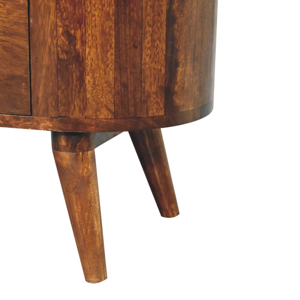 T-bar Cortez Chestnut Open Slot Cabinet - Image 8