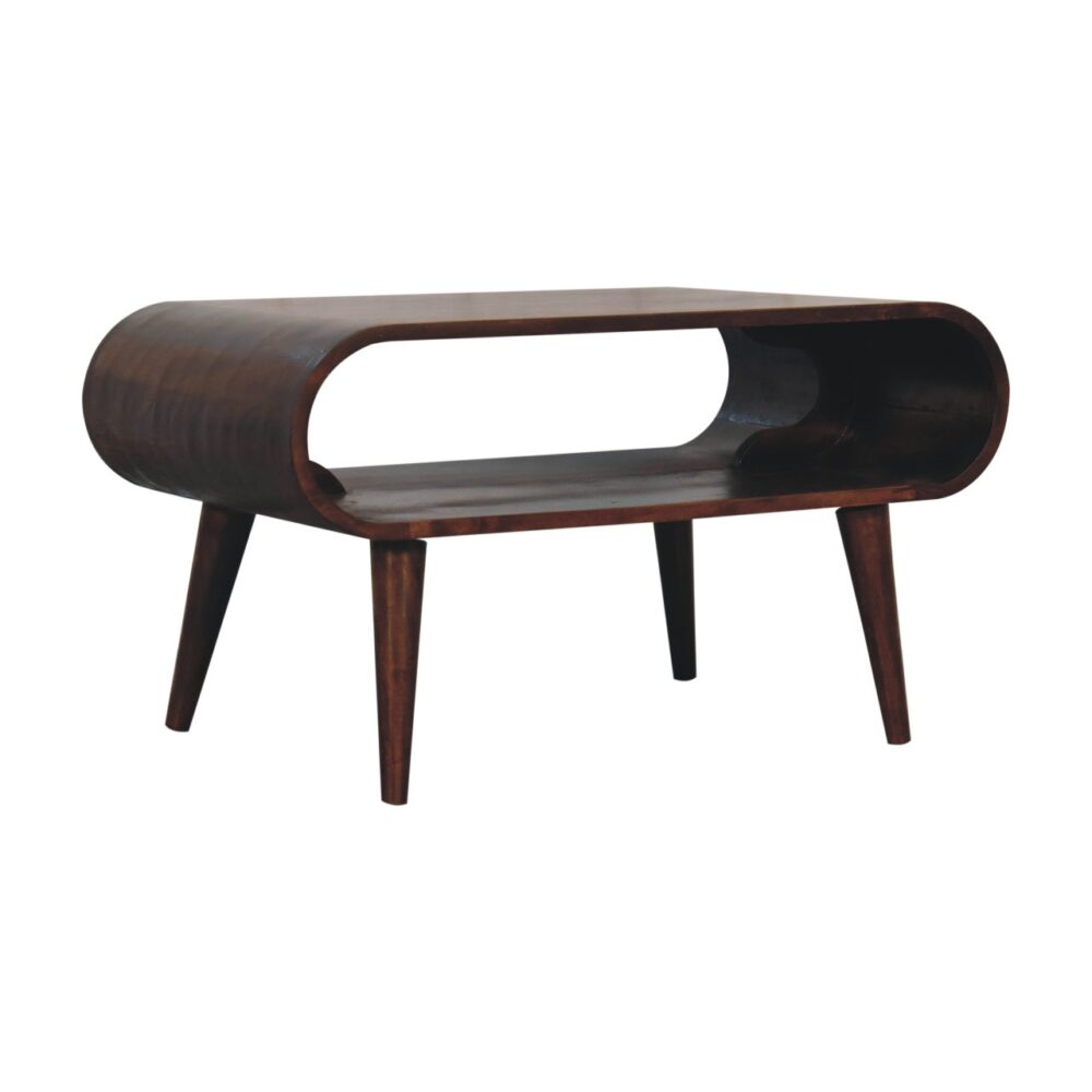 Open California Walnut Coffee Table - Image 4