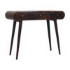 California Walnut Dressing Table with Foldable Mirror - Image 3