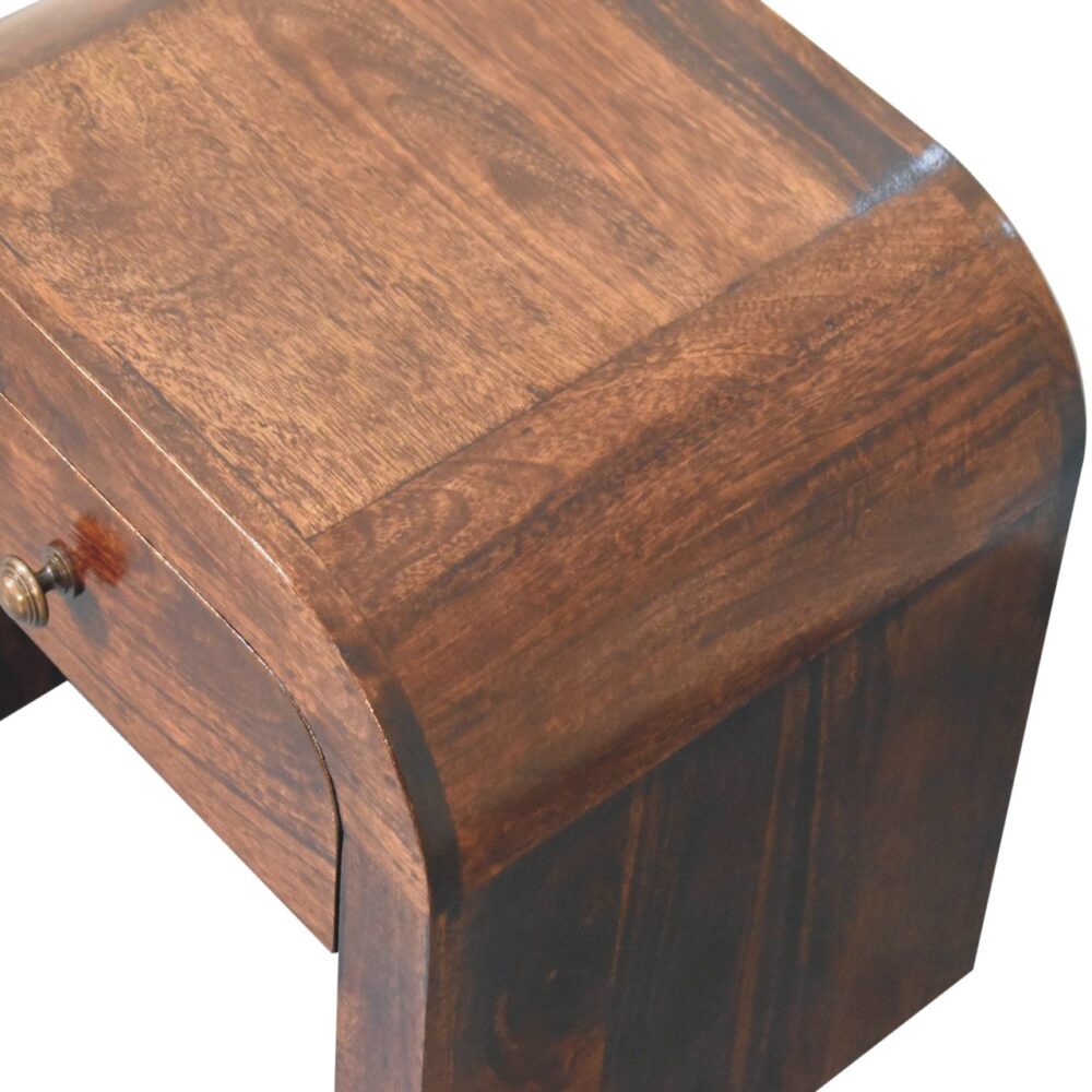 California Walnut Disc Bedside - Image 6