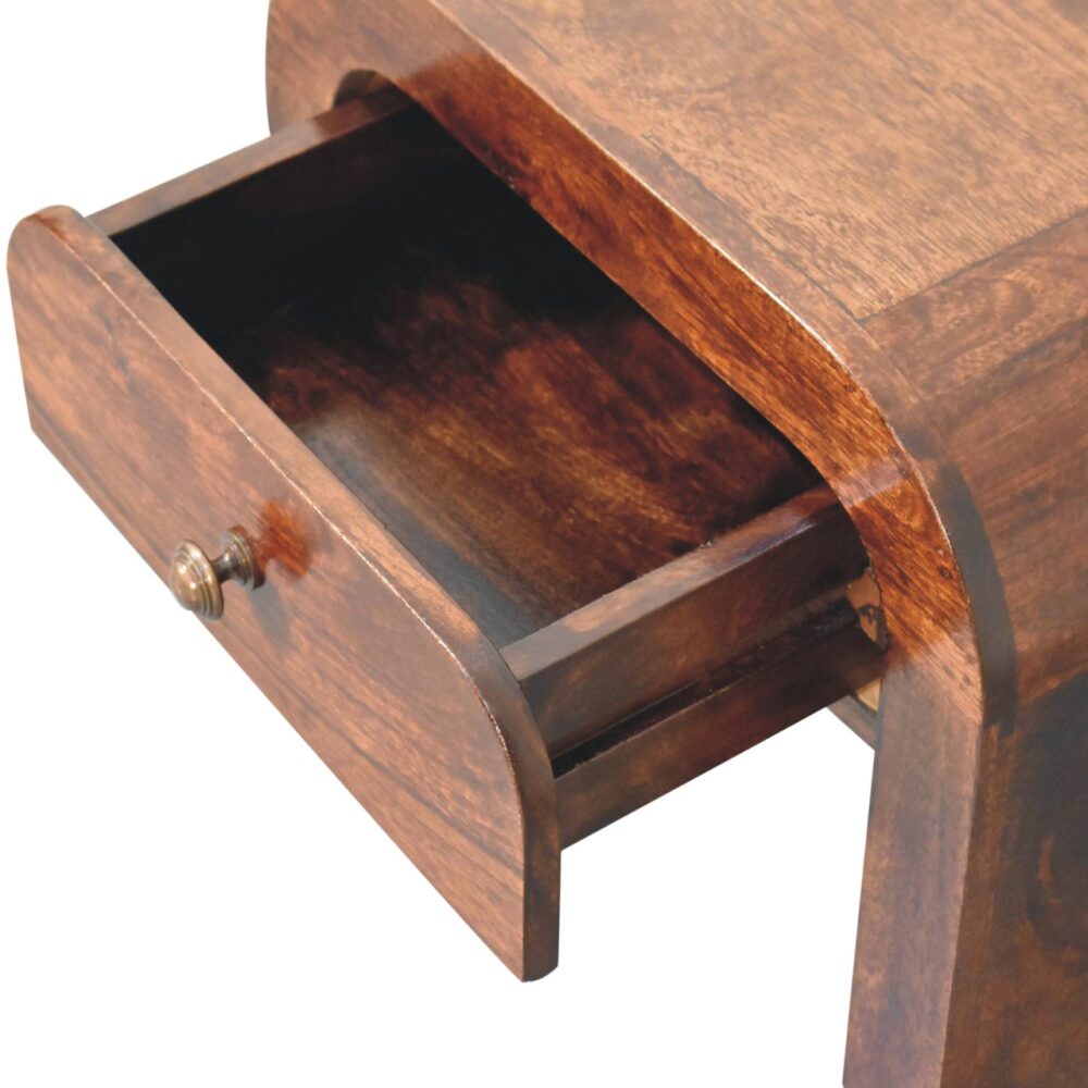 California Walnut Disc Bedside - Image 7