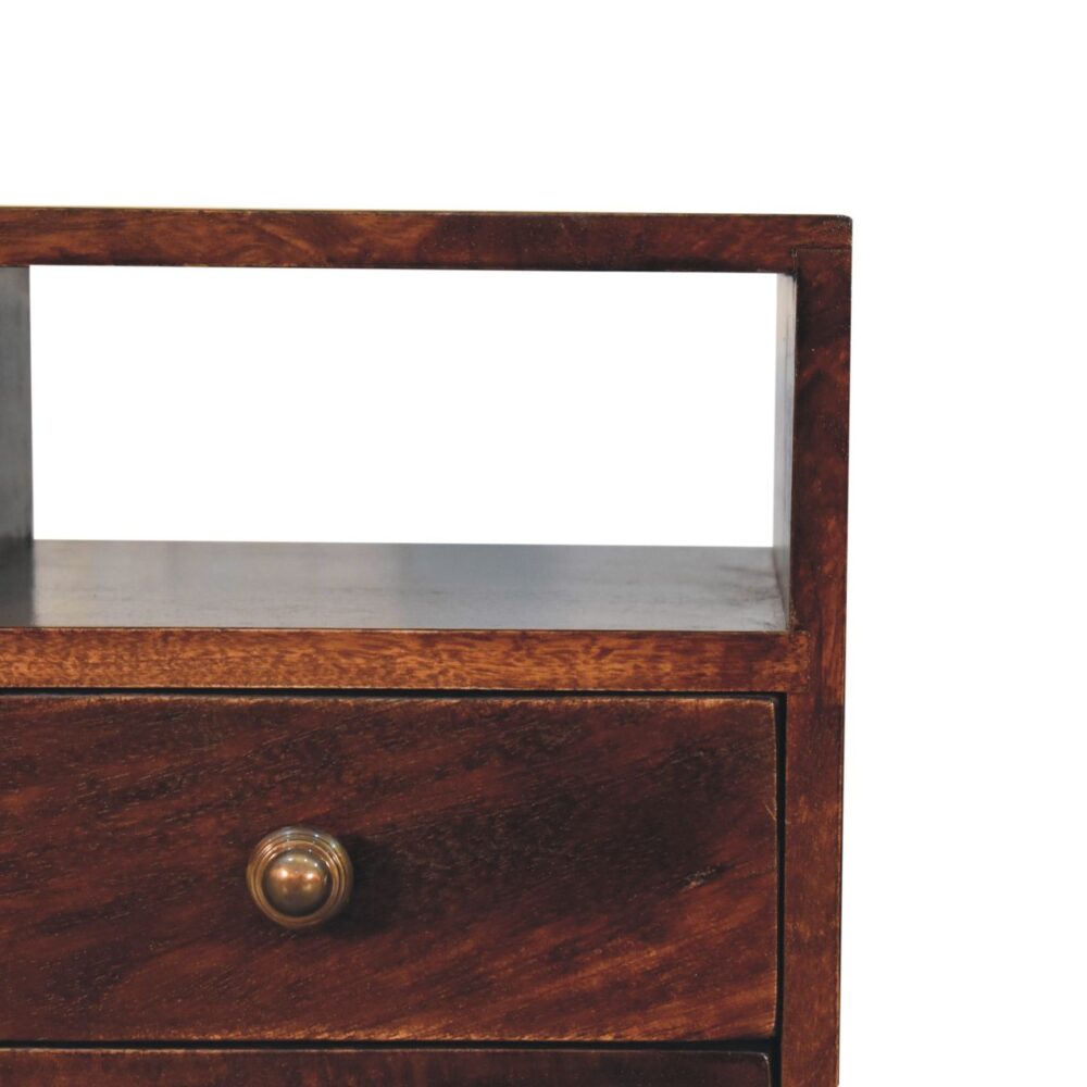 Mini Classic California Walnut Bedside - Image 4