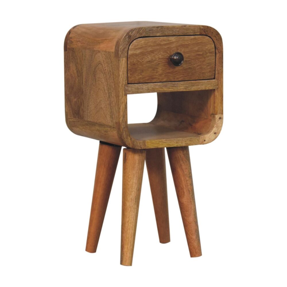 Extra Mini Oak-ish Curve Lower Bedside - Image 3