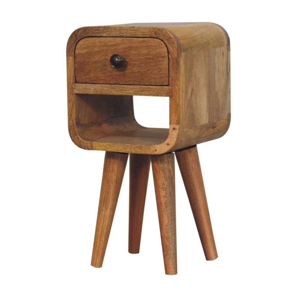 Extra Mini Oak-ish Curve Lower Bedside - Image 4