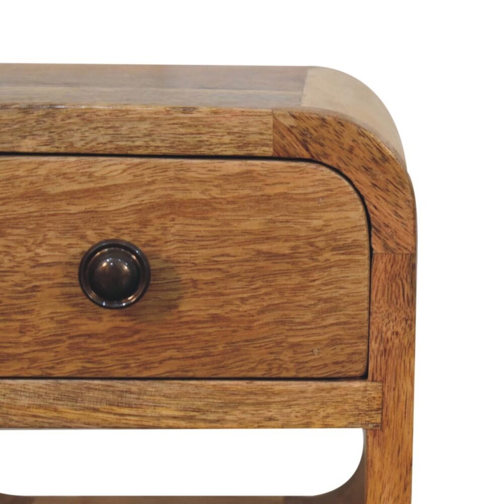 Extra Mini Oak-ish Curve Lower Bedside - Image 5