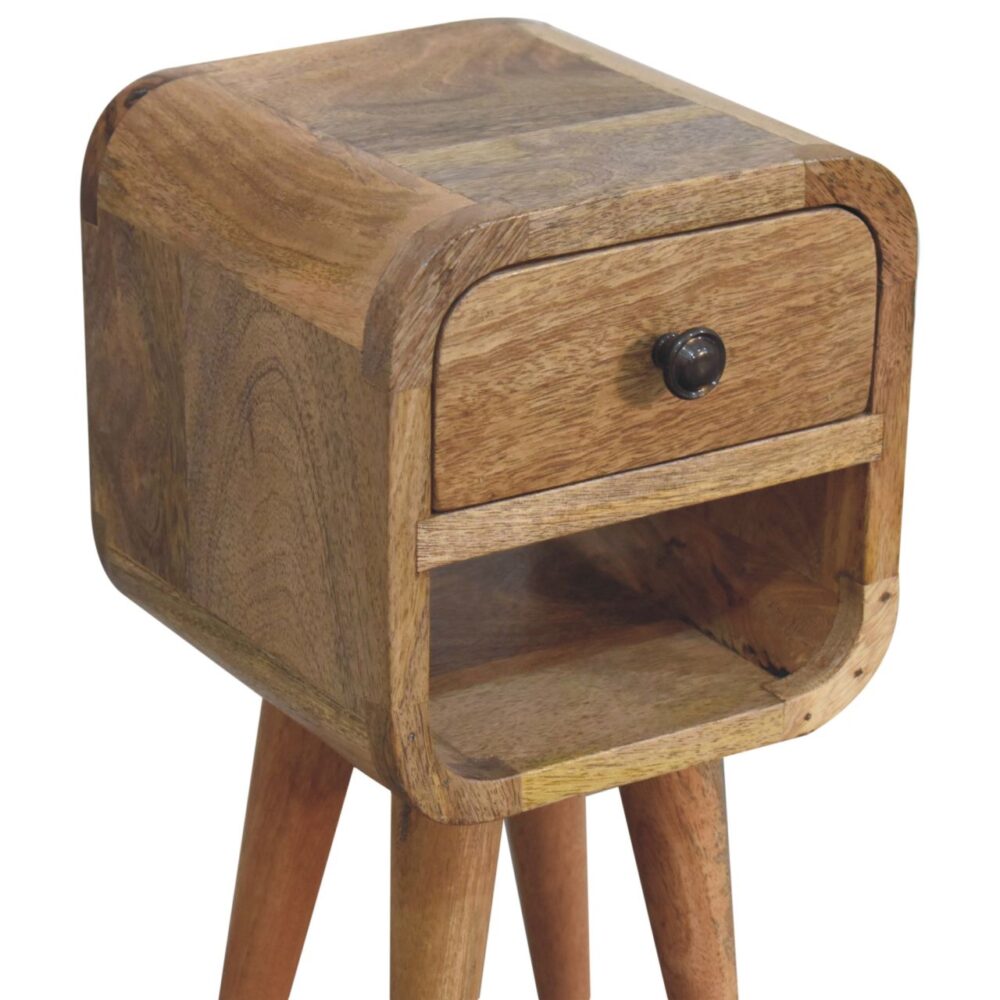 Extra Mini Oak-ish Curve Lower Bedside - Image 6