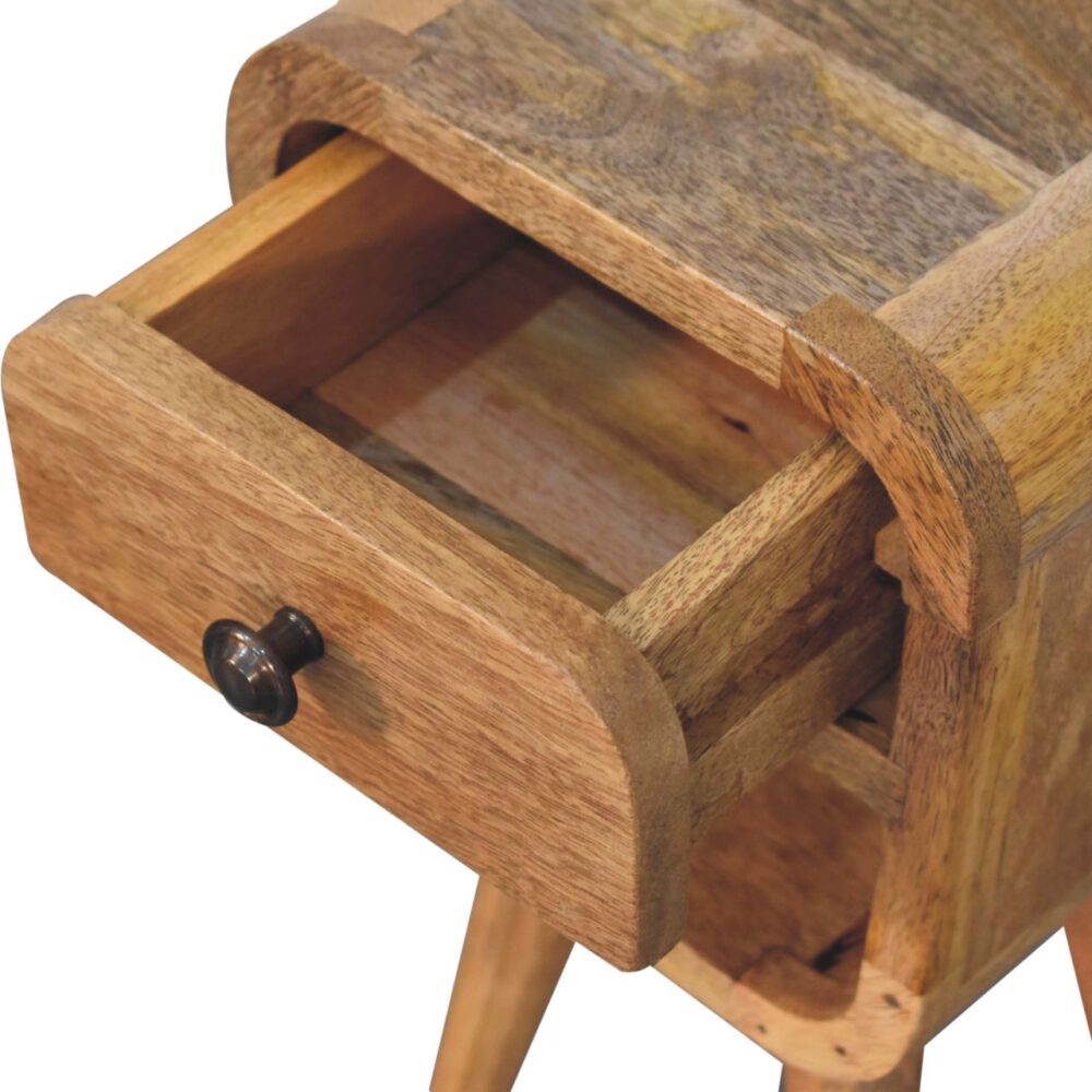 Extra Mini Oak-ish Curve Lower Bedside - Image 7