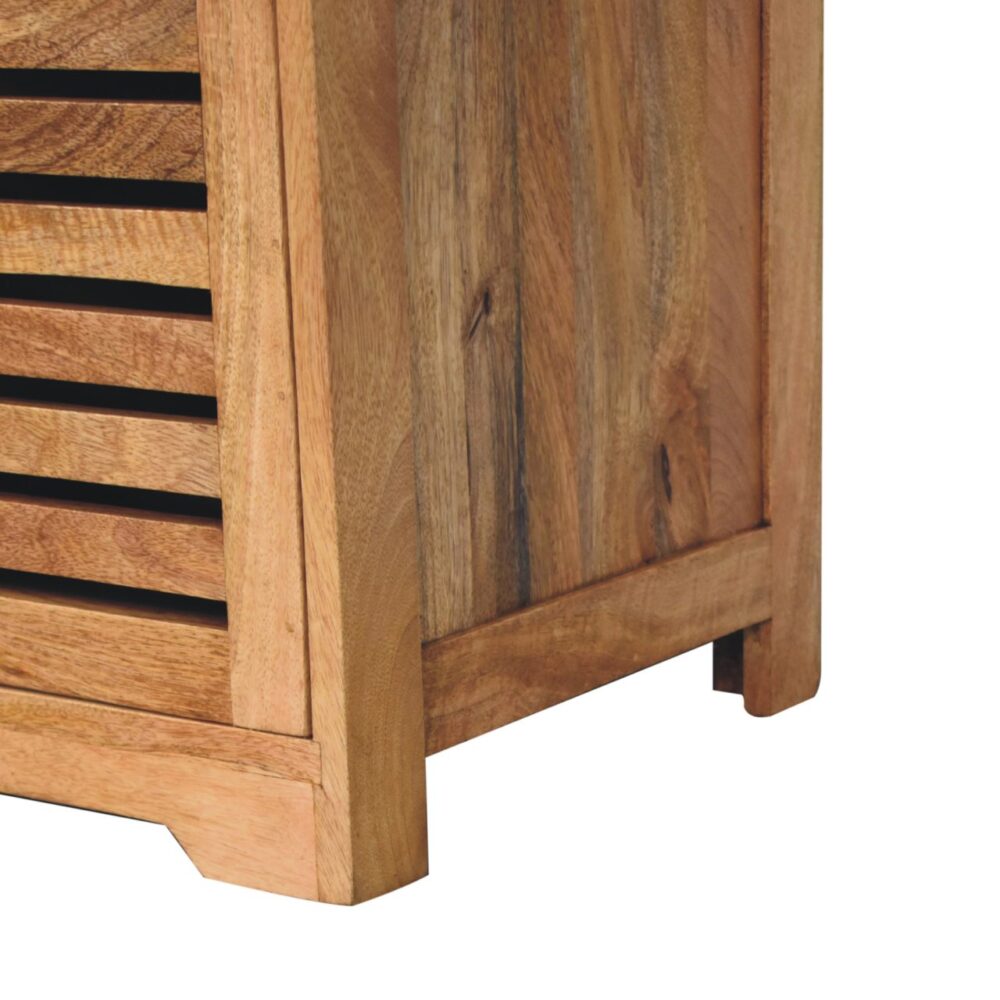 Shutter Oak-ish Shoe Bench - Image 8