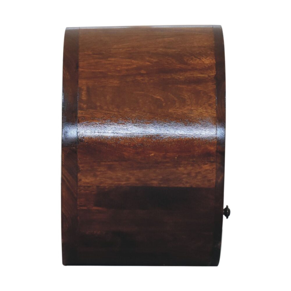 Floating Circle Chestnut Bedside - Image 8