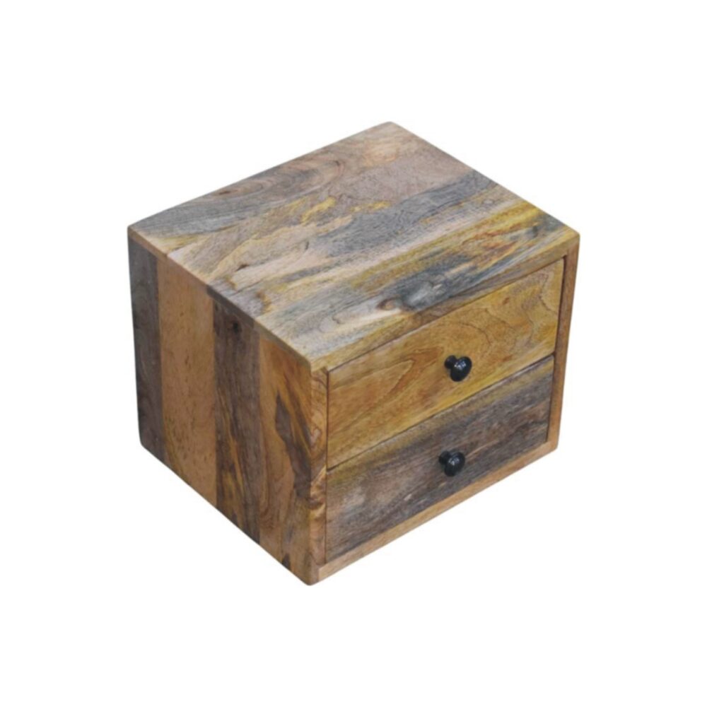 Solis 2-Drawer Oak-ish Wall Mounted Nightstand - Image 4