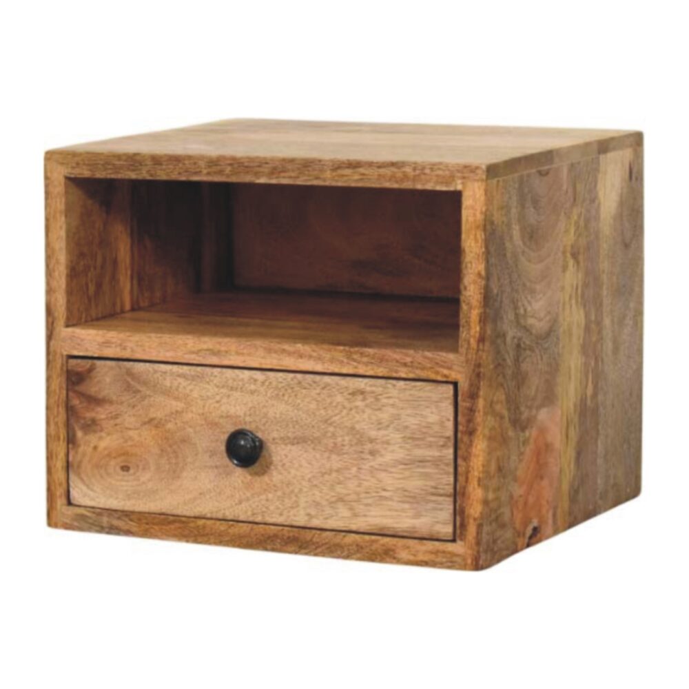 Solis 1-Drawer Oak-ish Wall Mounted Nightstand - Image 3