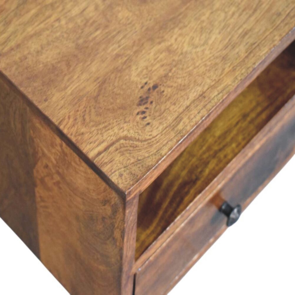 Solis 1-Drawer Chestnut Wall Mounted Nightstand - Image 5